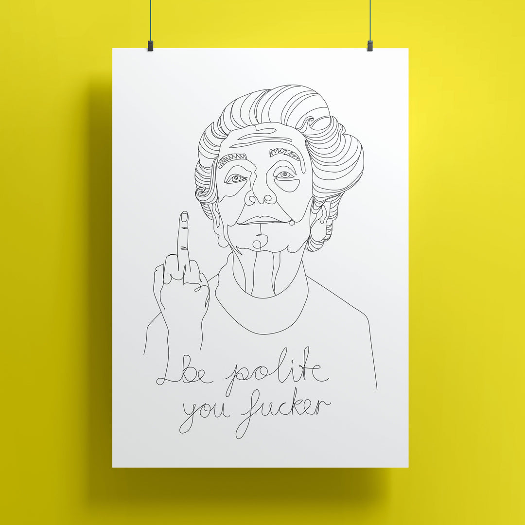 VAGPWR Illustration Poster - Be Polite