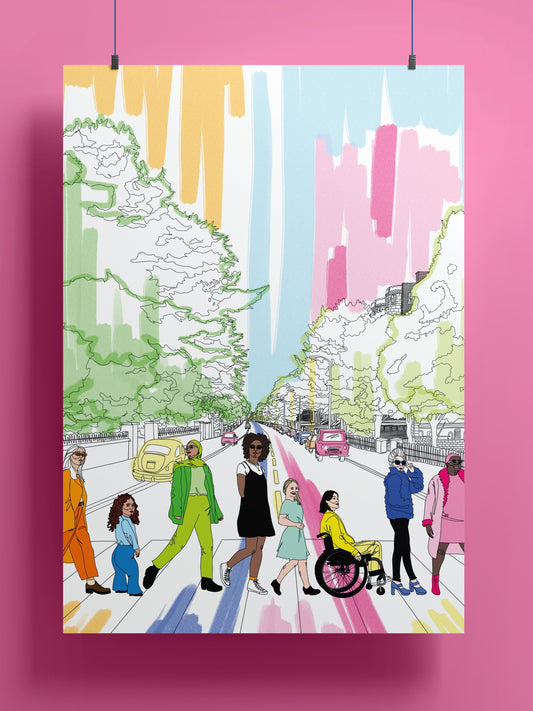 VAGPWR Illustration Poster - Walk of diversity