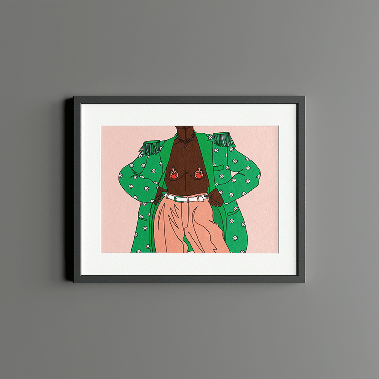 VAGPWR Art Print Uten ramme Print - Suit no 2