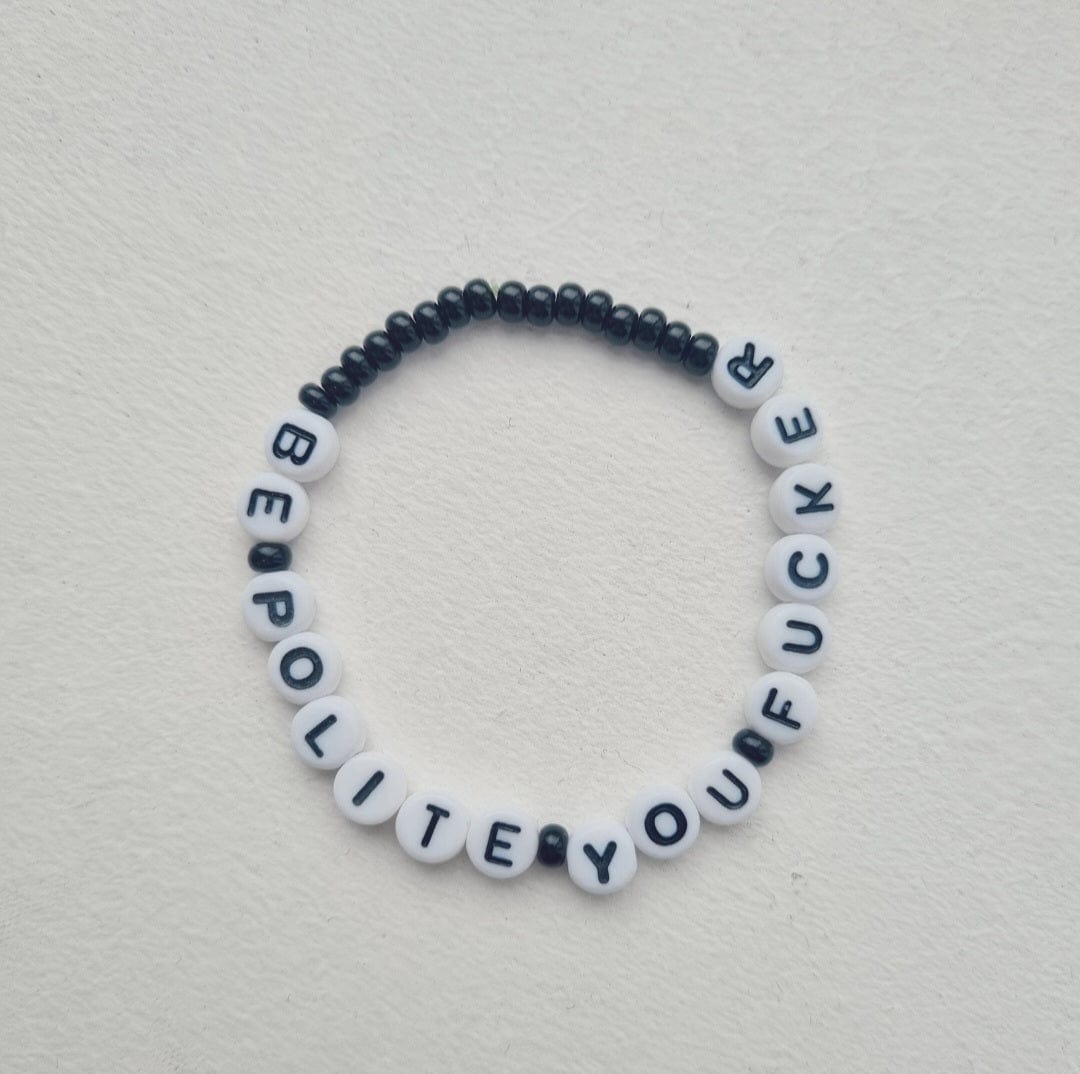 VAGPWR Bracelet Black Bracelet - Be Polite