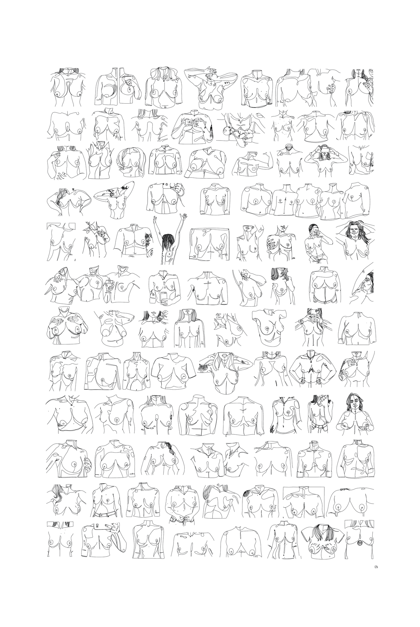 VAGPWR Illustration Poster - 100Boobies
