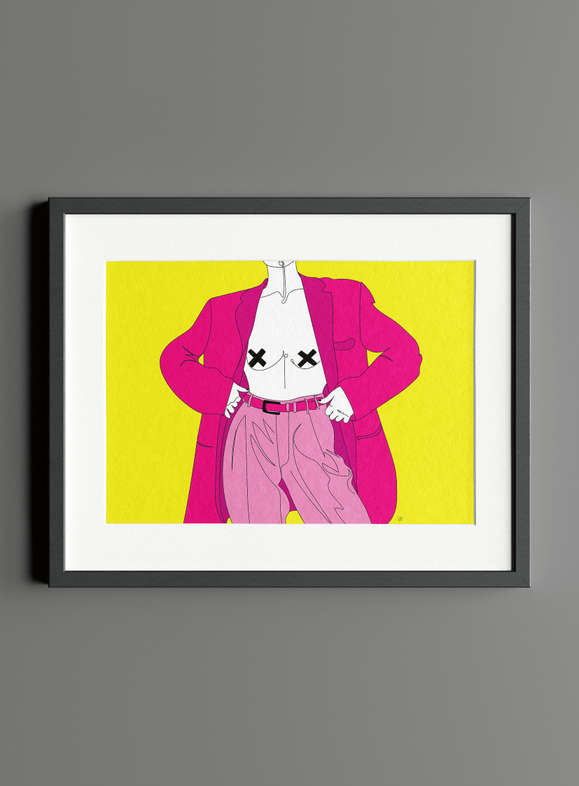 VAGPWR Illustration Poster - Suit