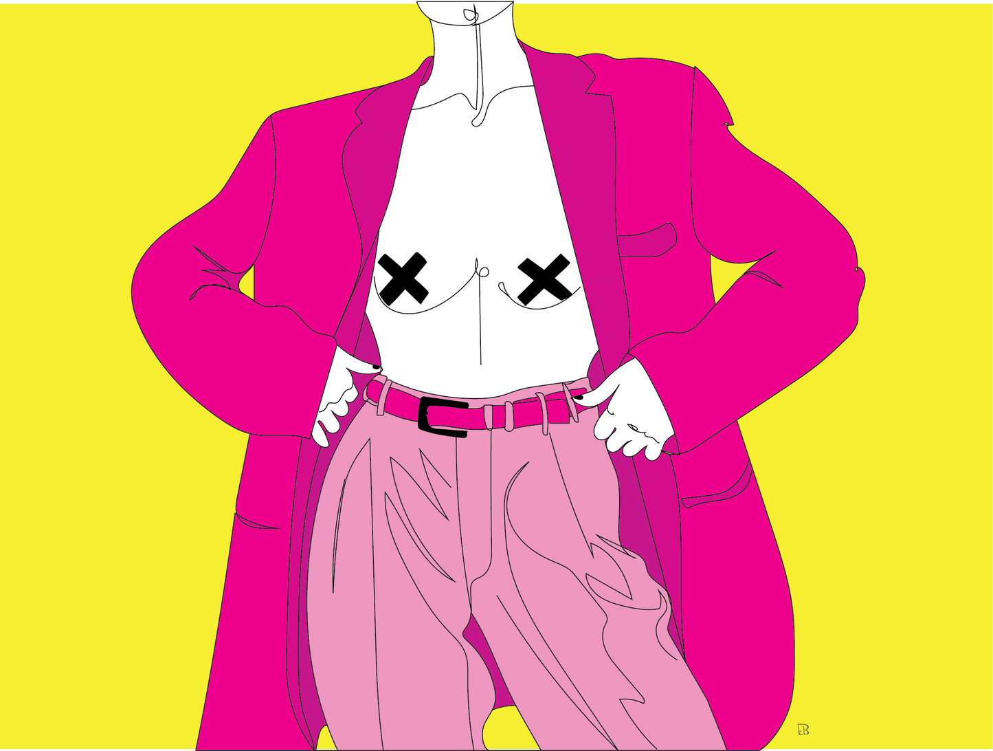 VAGPWR Illustration Poster - Suit