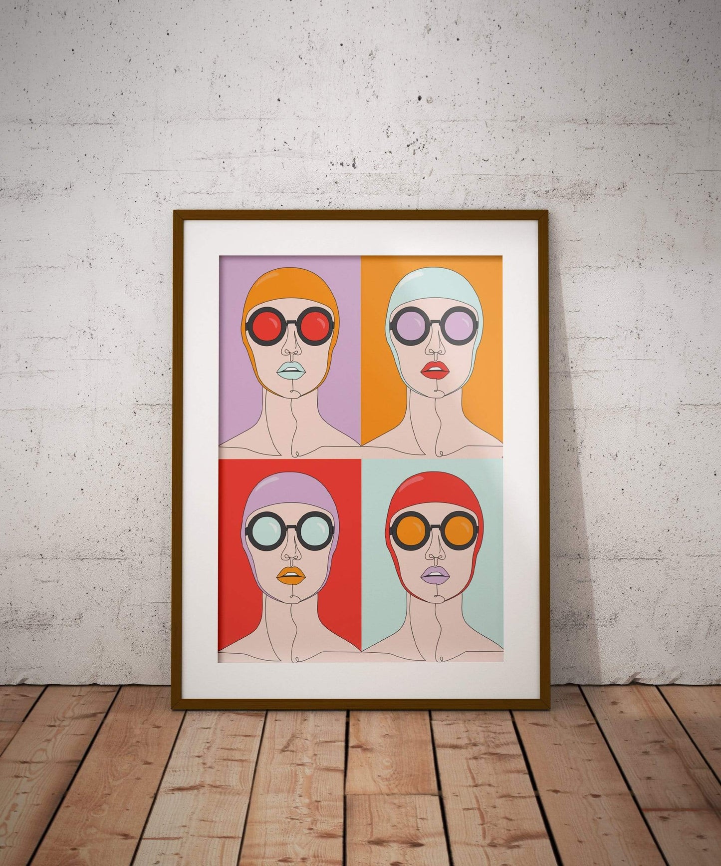 VAGPWR Illustration Poster - swim lady