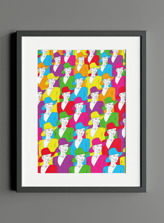 VAGPWR Illustration Print - Colourful ladies