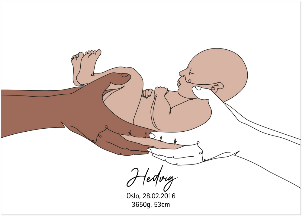 Birth poster - We have you