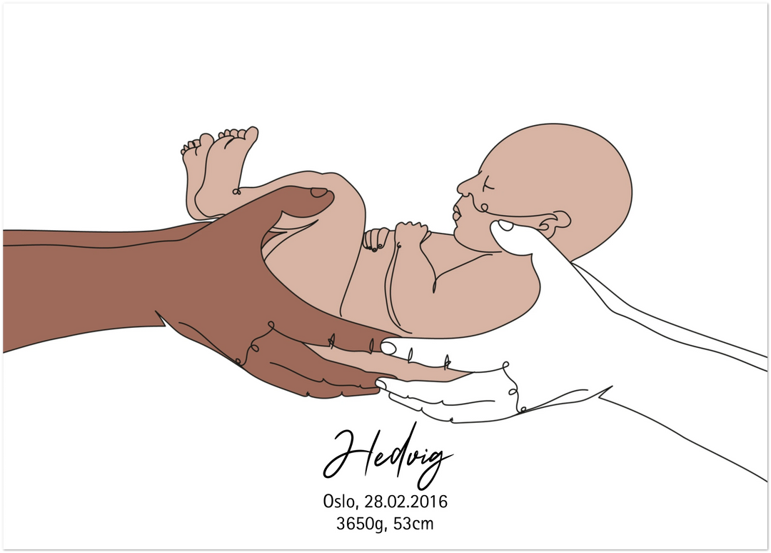 Birth poster - We have you