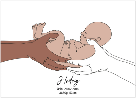 Birth poster - We have you