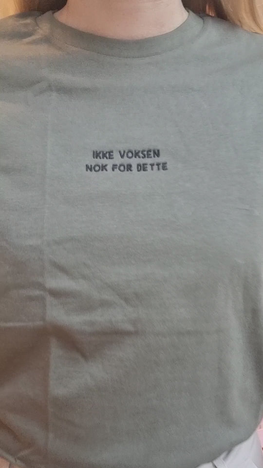 Ikke voksen - Unisex Eco t-skjorte