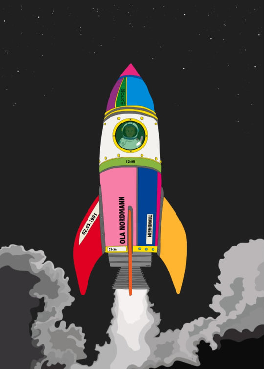 Birth poster - Rocket child