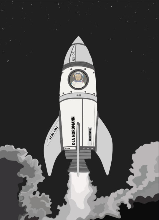 Birth poster - Rocket child