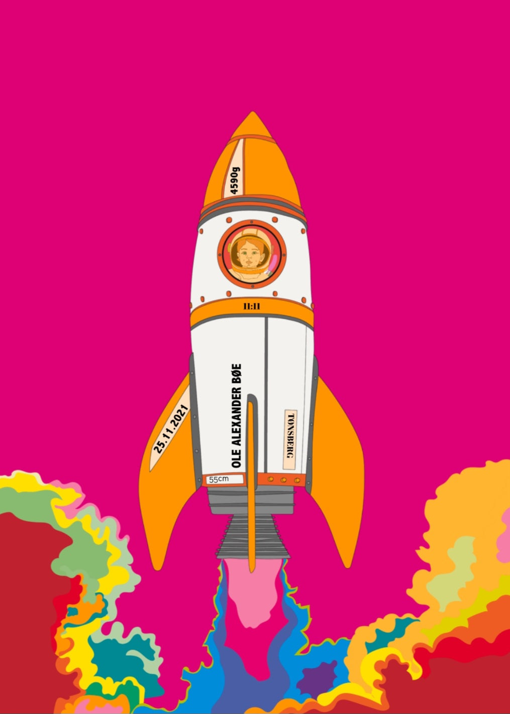 Birth poster - Rocket child