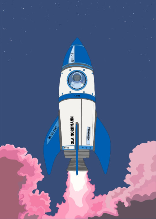 Birth poster - Rocket child