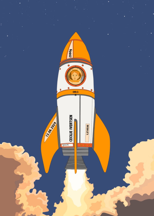 Birth poster - Rocket child