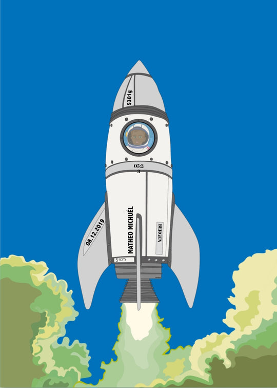 Birth poster - Rocket child