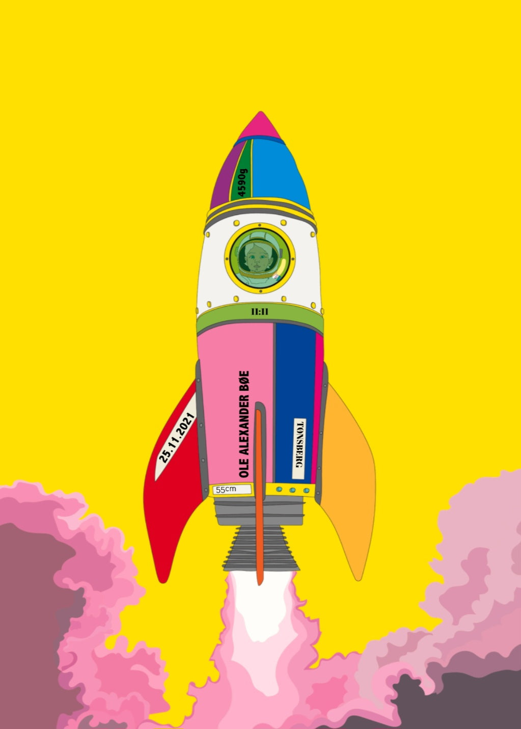 Birth poster - Rocket child