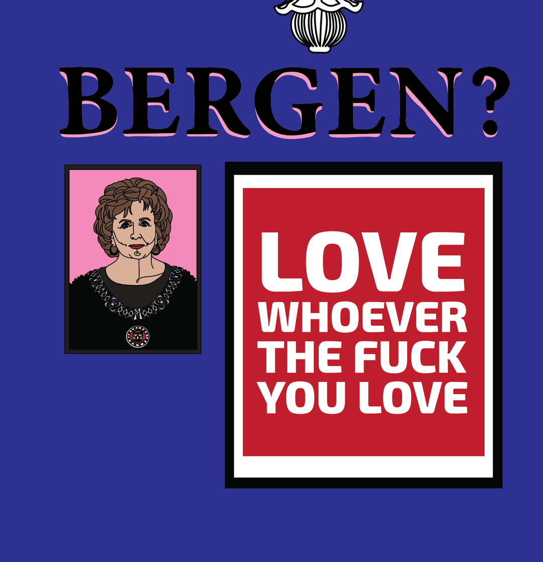 VAGPWR Art Print 30x40cm Art Print - Queen of Bergen - blue edition