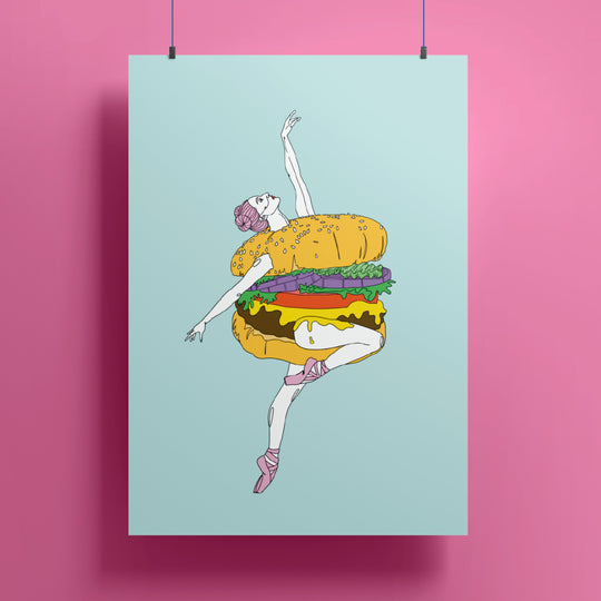 VAGPWR Art Print Art Print - Burger girl