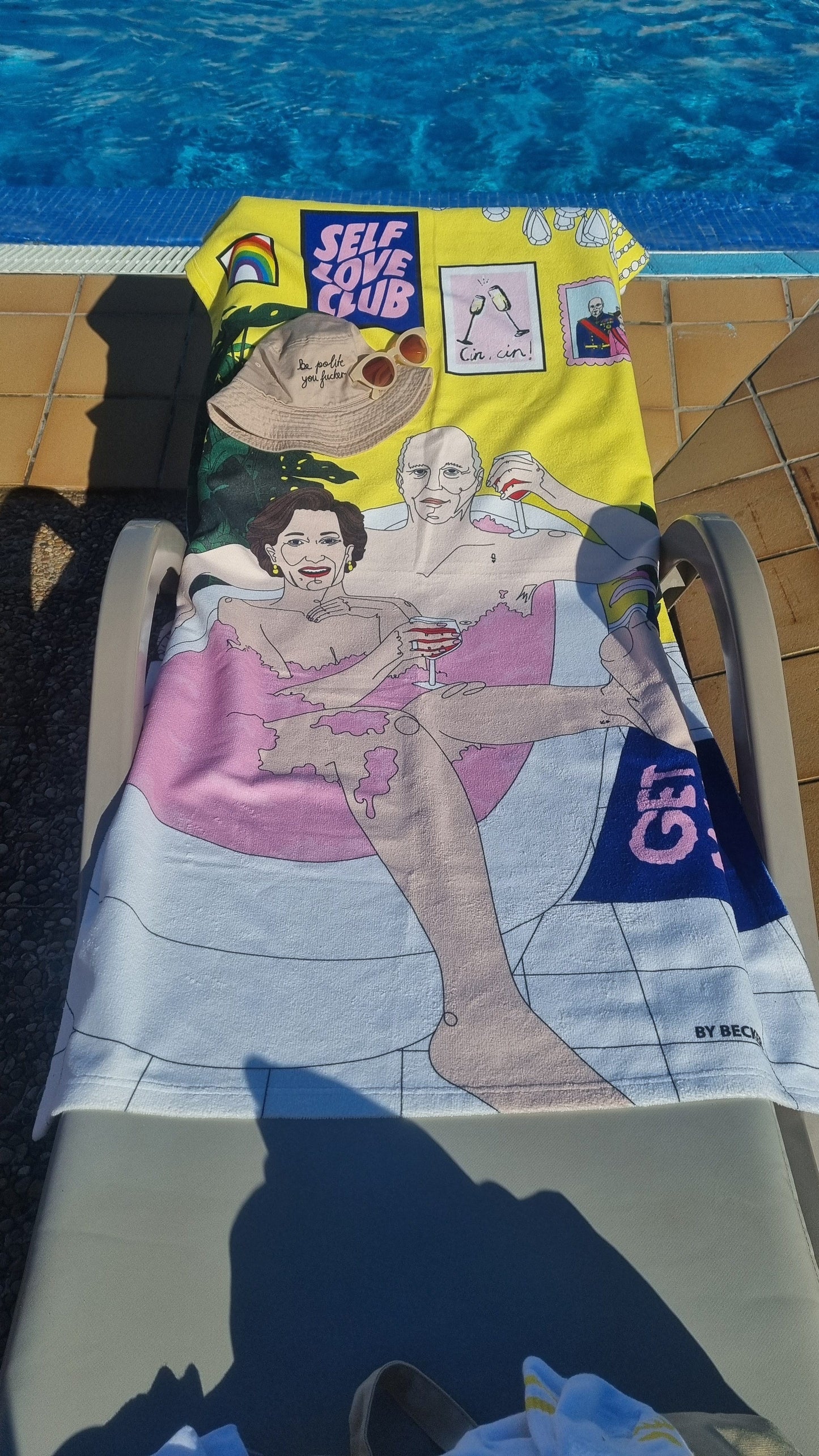 VAGPWR Beach Towel - Royal Bath