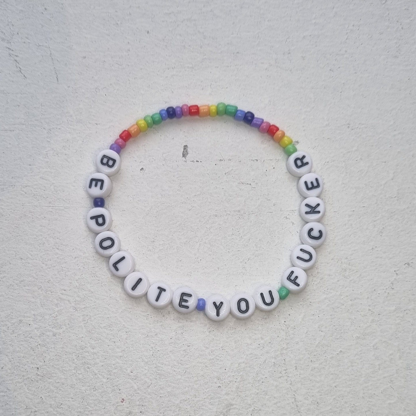VAGPWR Bracelet Rainbow Bracelet - Be Polite