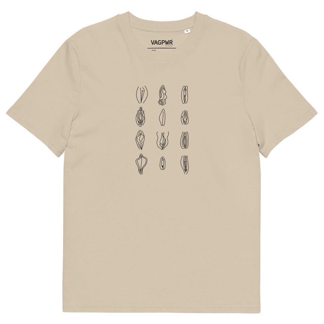 VAGPWR Desert Dust / S 12 vulvas - Unisex eco t-shirt