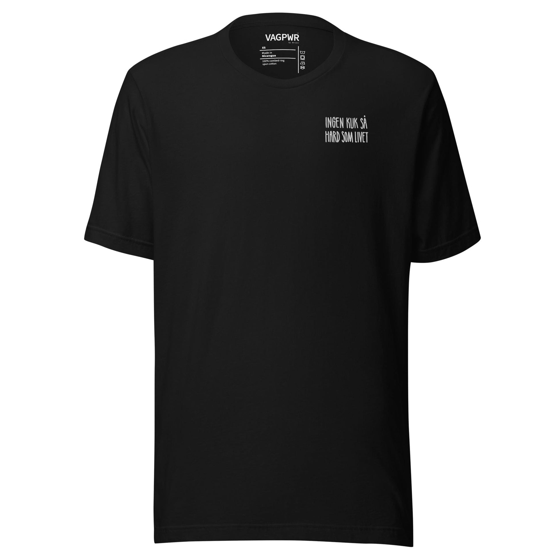 VAGPWR Hard life - Unisex t-shirt - Black