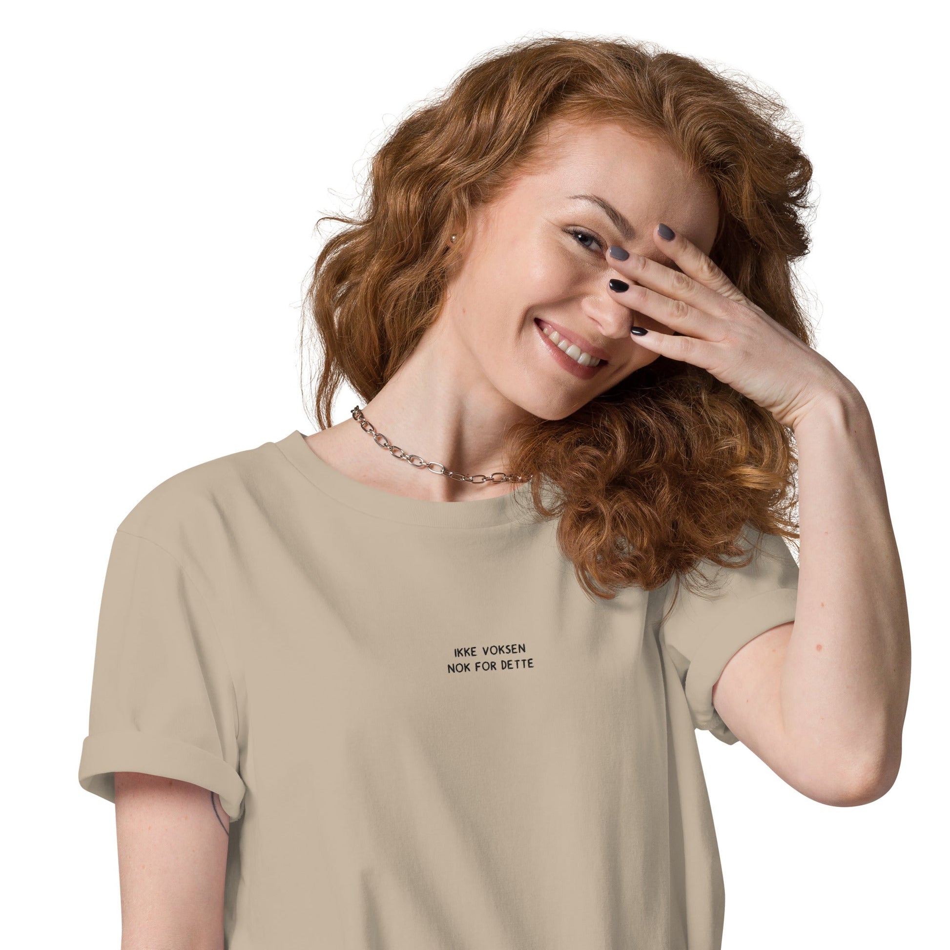 VAGPWR Ikke voksen black text - Unisex organic cotton t-shirt