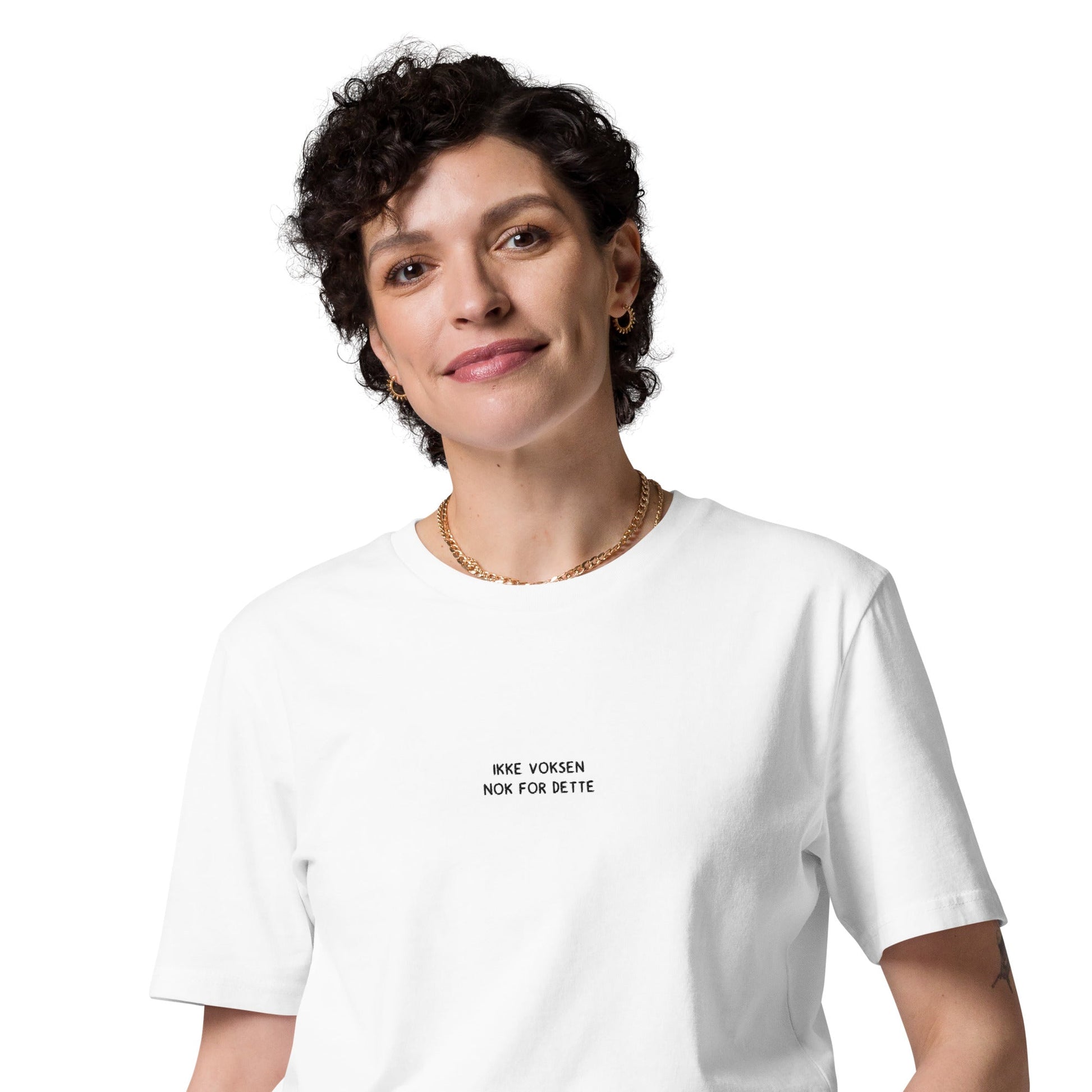 VAGPWR Ikke voksen black text - Unisex organic cotton t-shirt