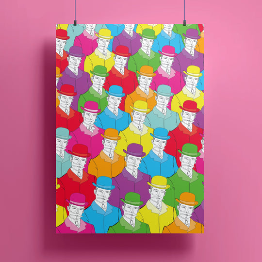 VAGPWR Illustration Art Print - Colourful Men