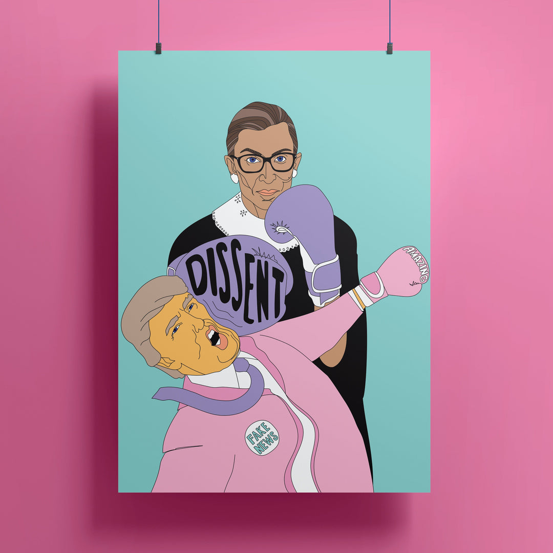 VAGPWR Illustration Art Print - Notorious RBG