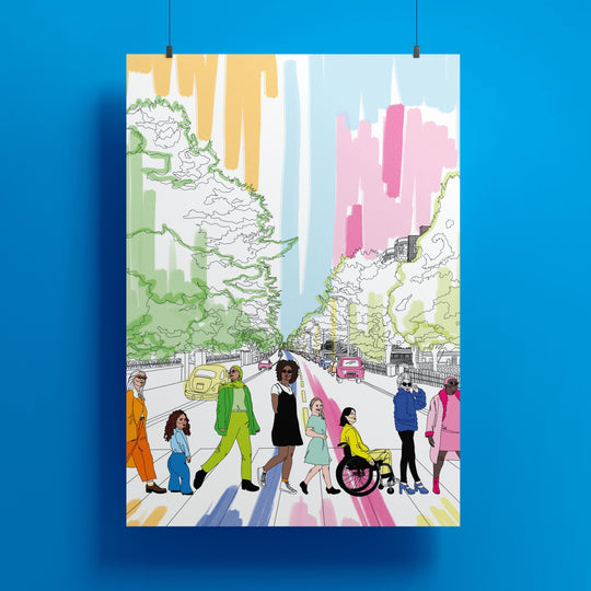 VAGPWR Illustration Poster - Walk of diversity