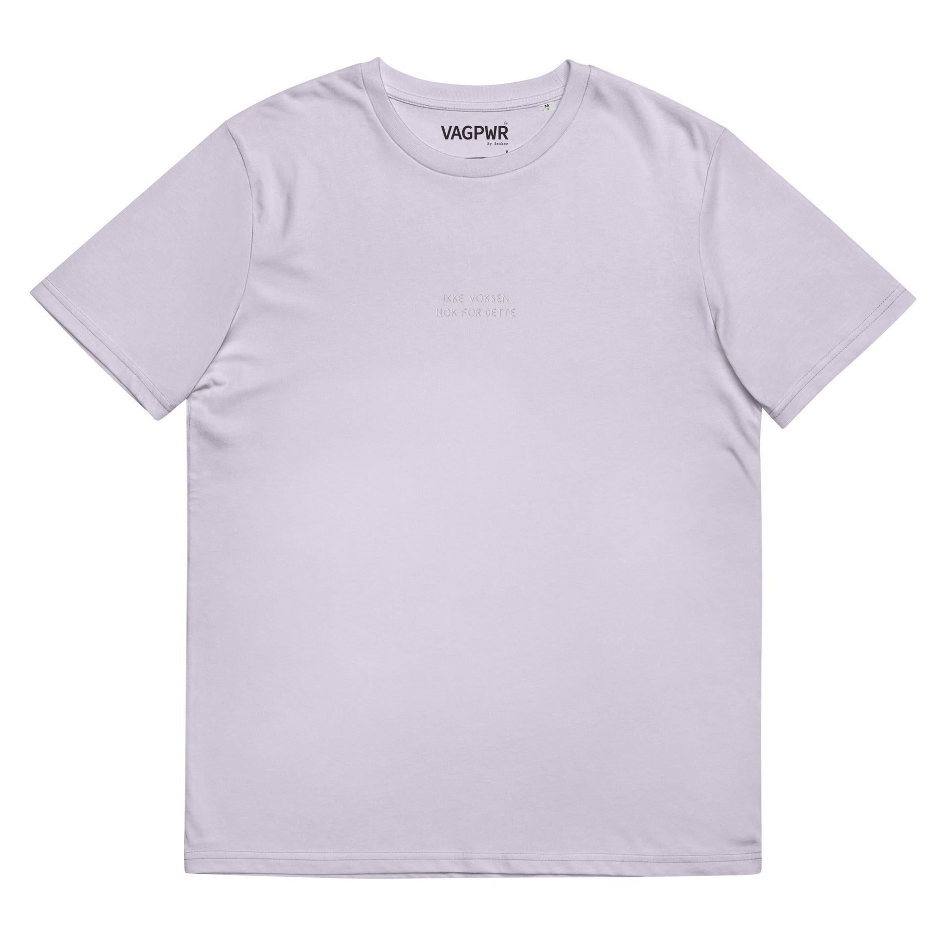 VAGPWR Lavender / S Ikke voksen nok - Unisex organic cotton t-shirt