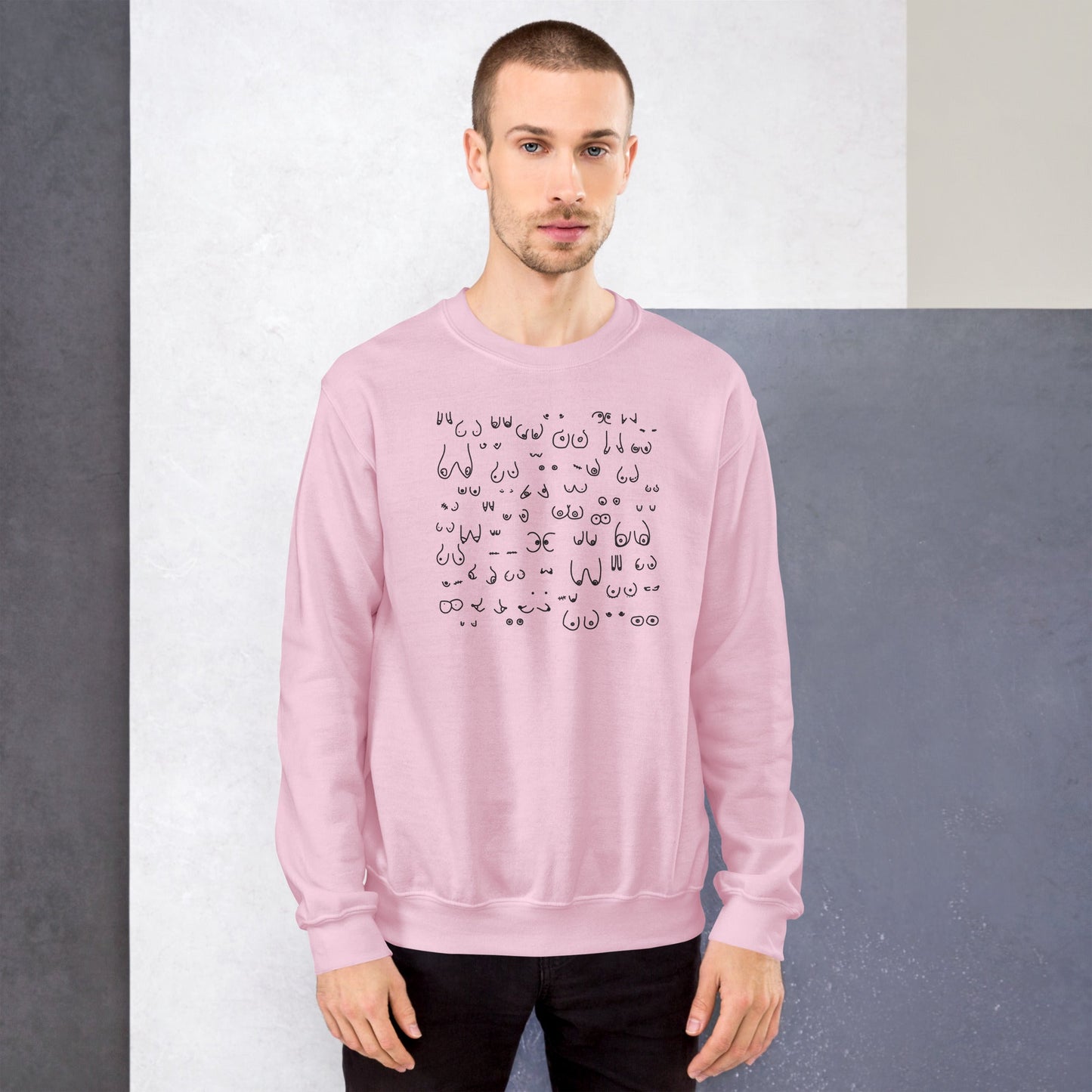 VAGPWR Light Pink / S Unisex Sweatshirt