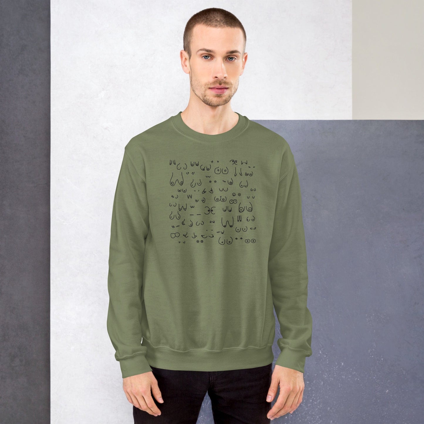 VAGPWR Military Green / S Unisex Sweatshirt