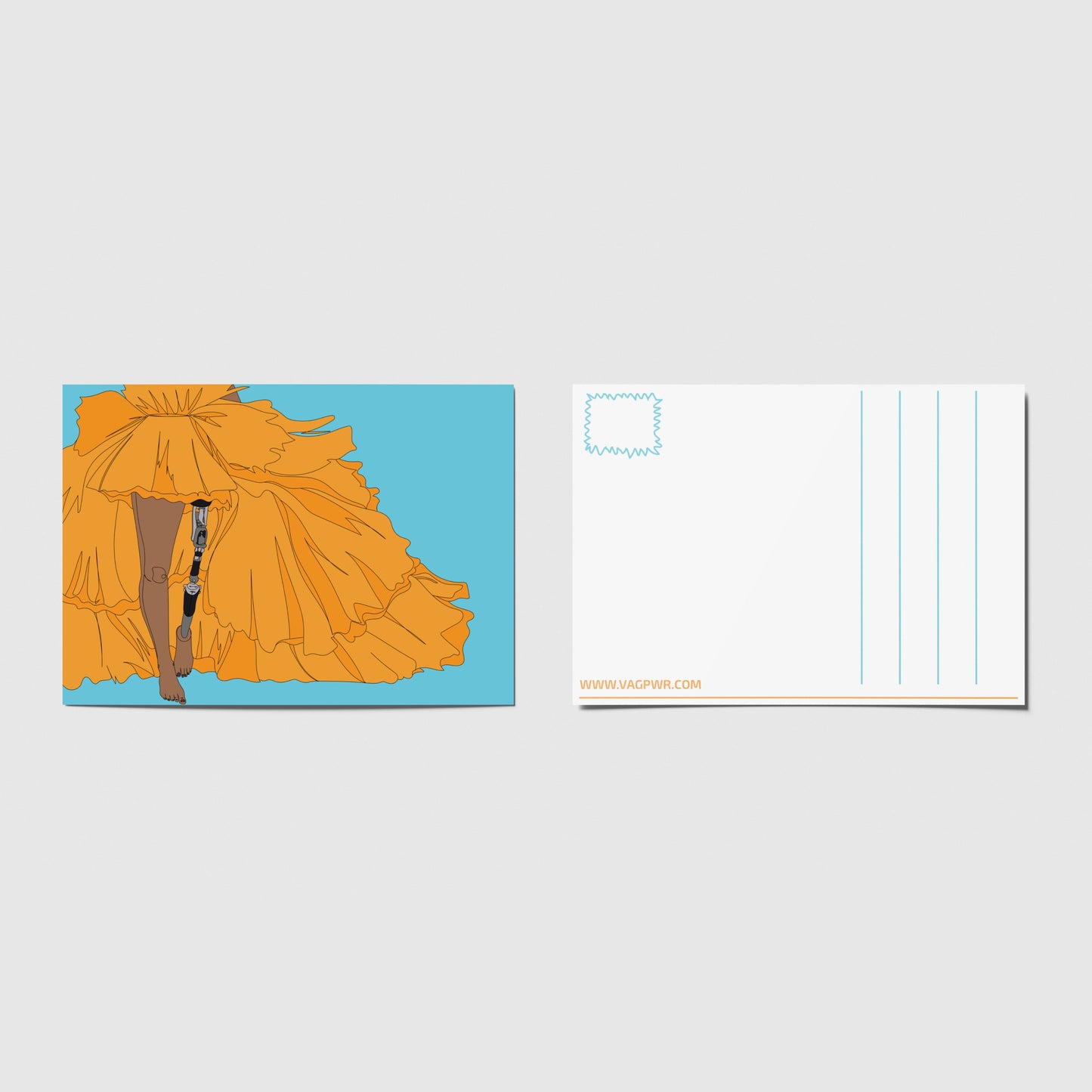 VAGPWR Post Cards Mini Print/Postcard - Bionic