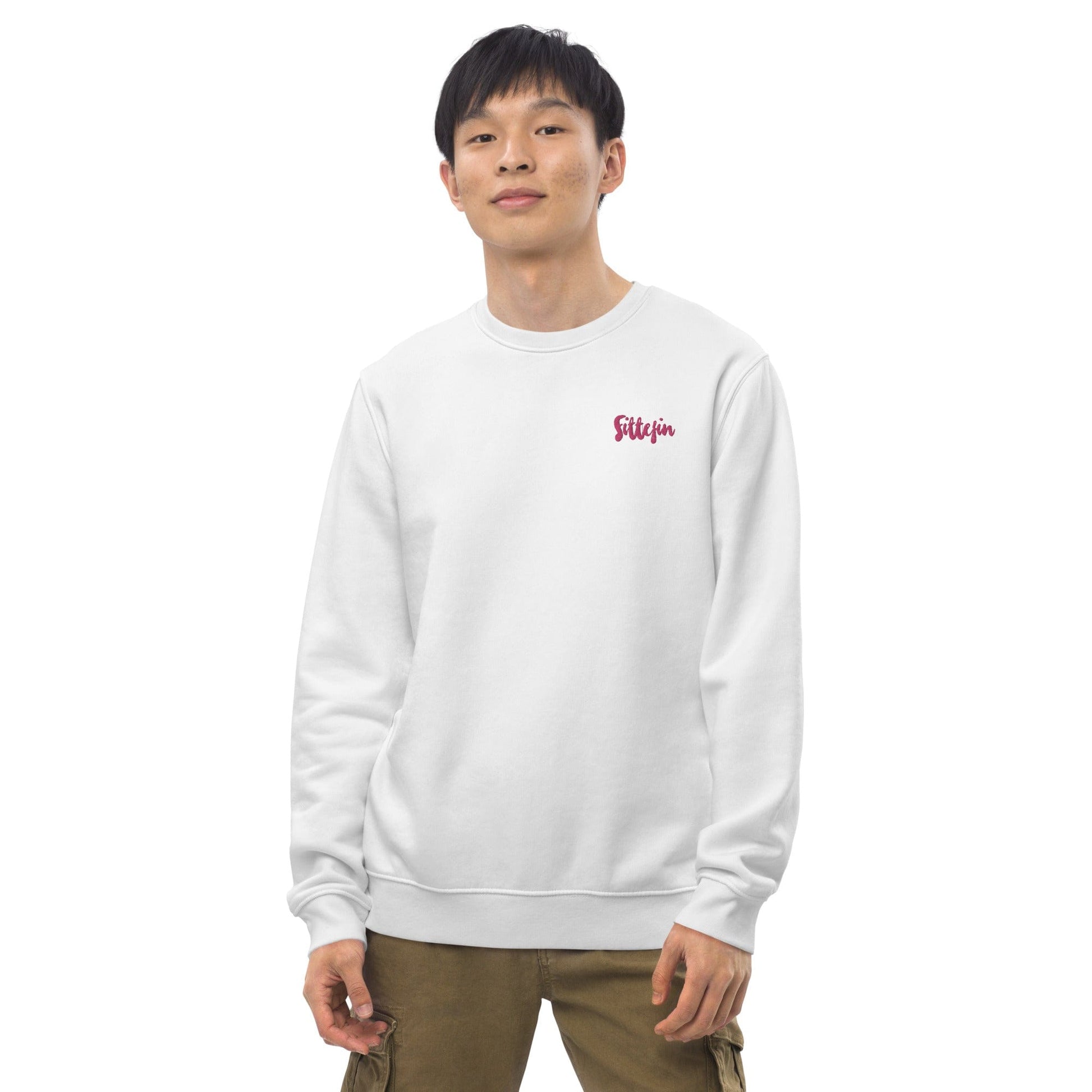 VAGPWR White / S Fittefin - Unisex eco sweatshirt