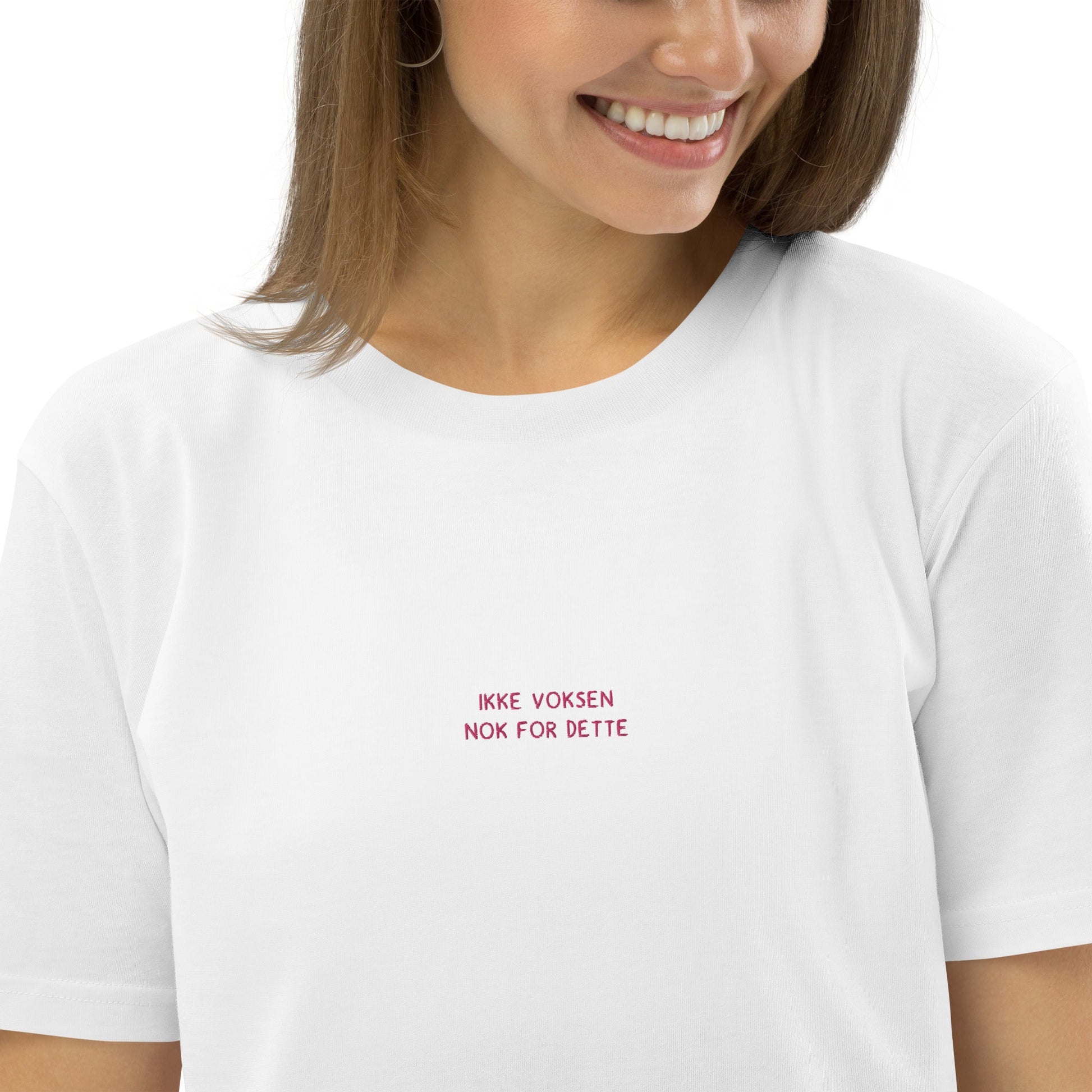 VAGPWR White / S Ikke voksen - pink- Unisex eco t-shirt