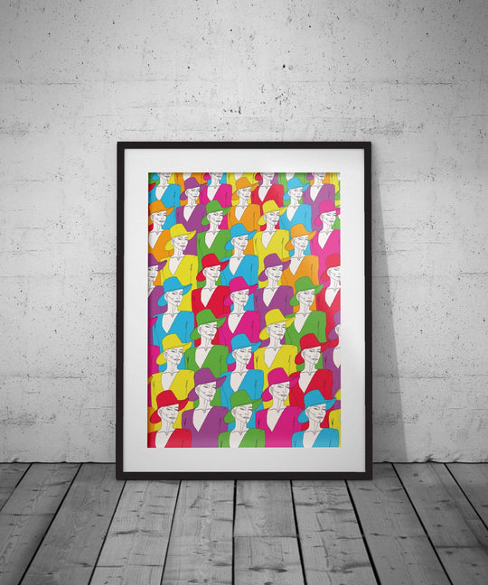 VAGPWR Illustration Print - Colourful ladies