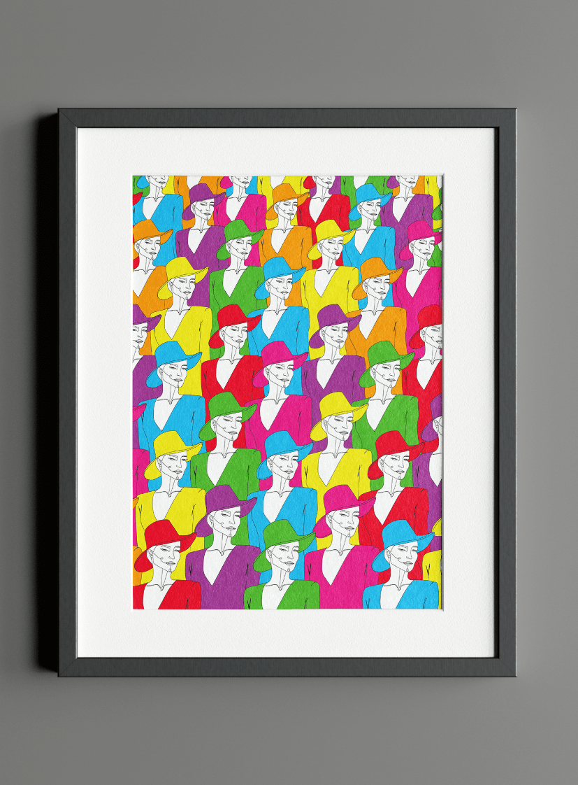 VAGPWR Illustration Print - Colourful ladies