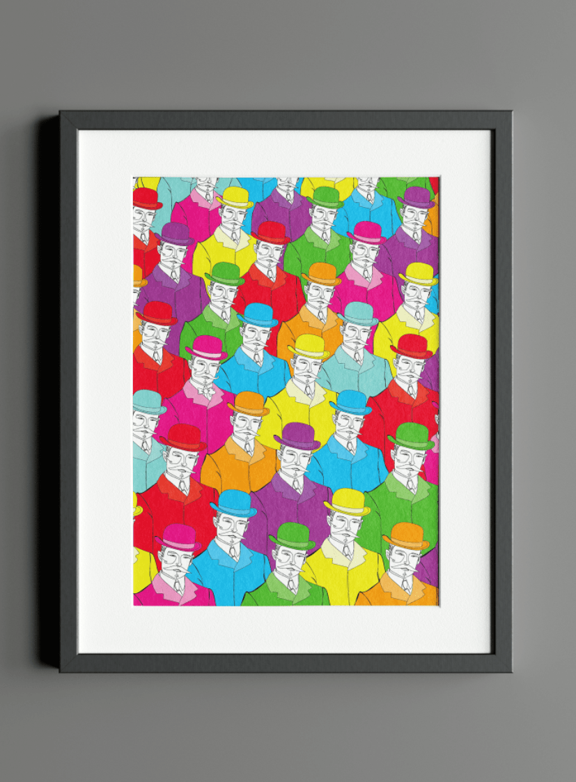 VAGPWR Illustration Print - Colourful Men